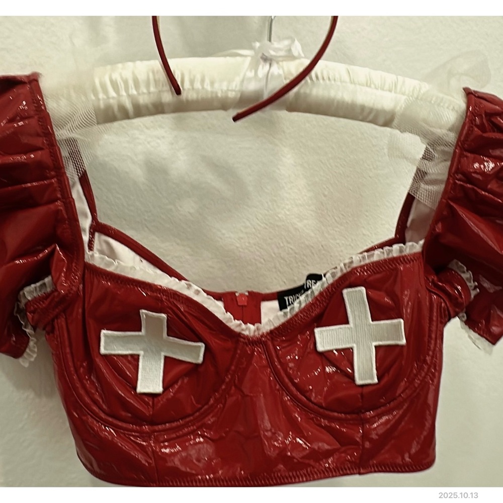 DOLLS KILL-Trickz N' Treatz Red Nurse